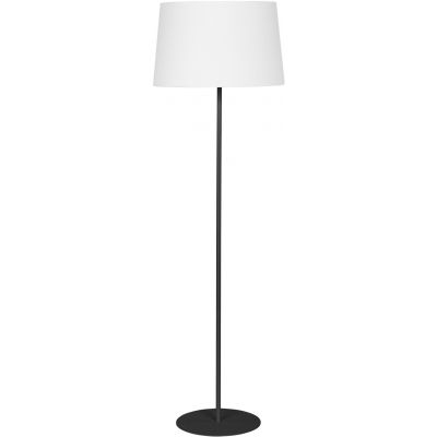 TK Lighting Maja lampa stojąca 1x15W czarna/biała 5547