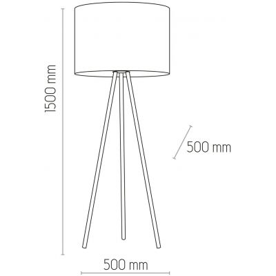 TK Lighting Juta lampa stojąca 1x15 W brązowa 5569