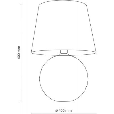 TK Lighting Santana lampa stołowa 1x15W czarny/złoty 5590