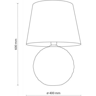 TK Lighting Santana lampa stołowa 1x15W beżowy/złoty 5591