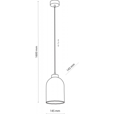 TK Lighting Satipo lampa wisząca 1x15W czarny/złoty/szkło bursztynowe 5623