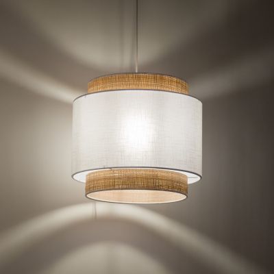 TK Lighting Boho lampa wisząca 1x15 W biała 5653