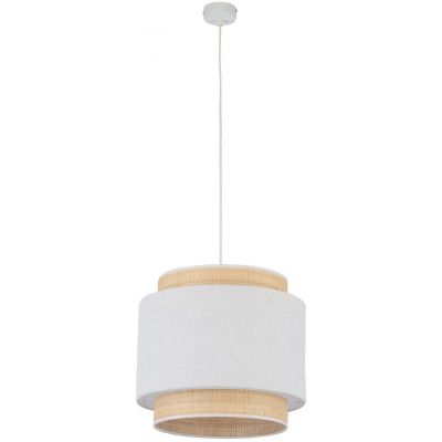 TK Lighting Boho lampa wisząca 1x15 W biała 5653