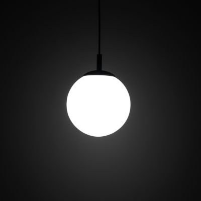 TK Lighting Esme lampa wisząca 1x15W czarny/biały 5669