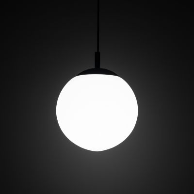 TK Lighting Esme lampa wisząca 1x15W czarny/biały 5670