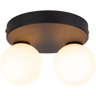 TK Lighting Bianca Black lampa podsufitowa 2x6W czarny/biały 5682