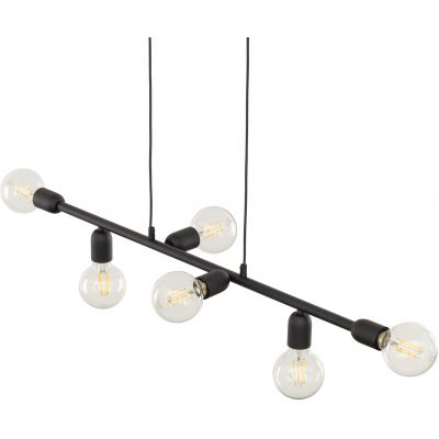 TK Lighting Porto lampa wisząca 6x15W czarny 5721