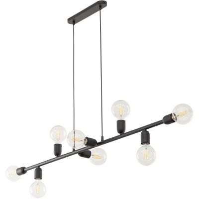 TK Lighting Porto lampa wisząca 8x15W czarny 5722