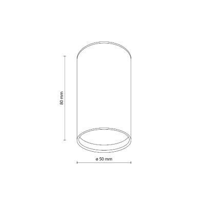 TK Lighting Top lampa podsufitowa 1x10 W biała 5766