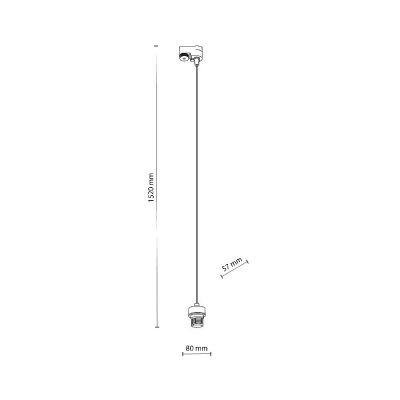 TK Lighting Tracer lampa do szynoprzewodów 1x15 W czarny 5757