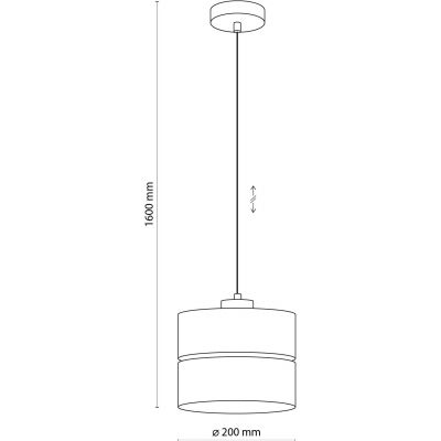 TK Lighting Eco lampa wisząca 1x15W jasne drewno 5770