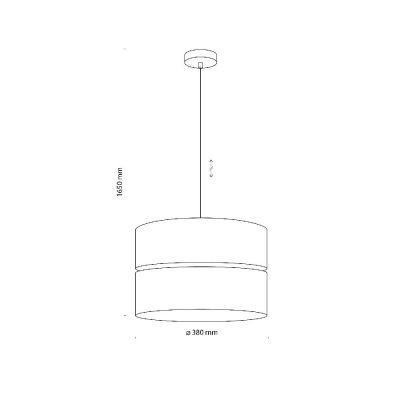 TK Lighting Eco lampa wisząca 1x15 W beżowa 5772