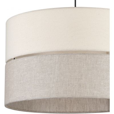 TK Lighting Eco lampa wisząca 3x15W szary/beżowy/drewno 5773