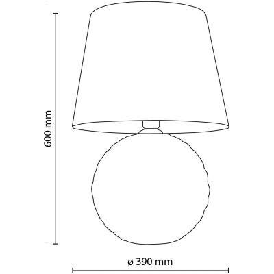 TK Lighting Santana lampa stołowa 1x15W miętowy/beżowy 5904