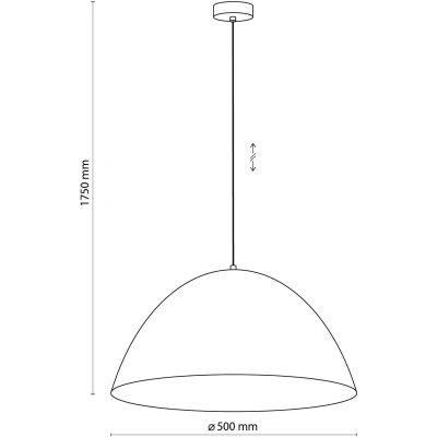 TK Lighting Faro lampa wisząca 1x15W biała 6003