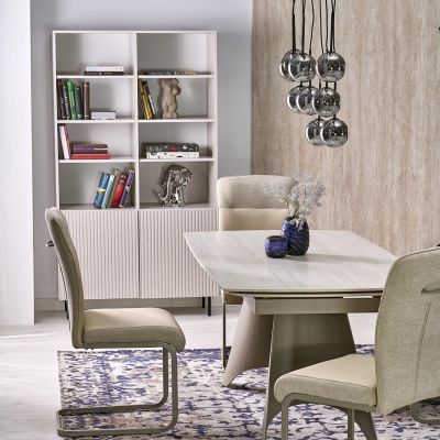 TK Lighting Esme lampa wisząca 9x6 W czarna 6148