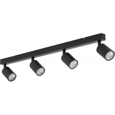 TK Lighting Top lampa podsufitowa 4x10 W czarna 6177