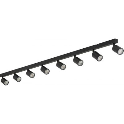 TK Lighting Top lampa podsufitowa 8x10 W czarna 6179