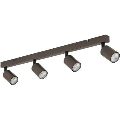 TK Lighting Top lampa podsufitowa 4x10 W brązowa 6182