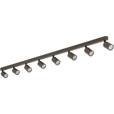 TK Lighting Top lampa podsufitowa 8x10 W brązowa 6184