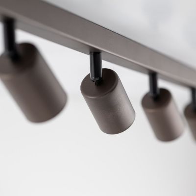 TK Lighting Top lampa podsufitowa 8x10 W brązowa 6184