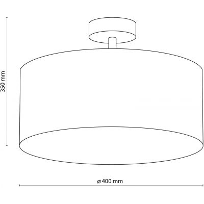 TK Lighting Rondo lampa podsufitowa 4x15W czarny/beżowy 6247