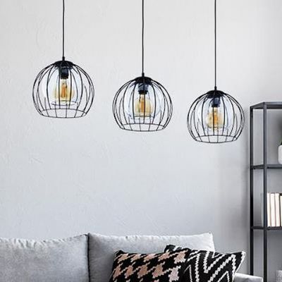 TK Lighting Universo lampa wisząca 3x15W czarny/szkło grafitowe 4483