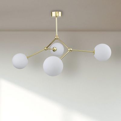 TK Lighting Fairy lampa podsufitowa 4x6W złota/biała 6470