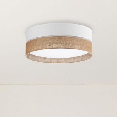 TK Lighting Linobianco plafon 3x15W biały/brązowy 6577