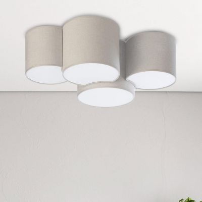 TK Lighting Mona plafon 4x15W beżowy 6592