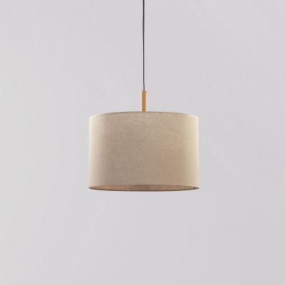 TK Lighting Deva Nature lampa wisząca 1x15W czarny/szary/beżowy 6107