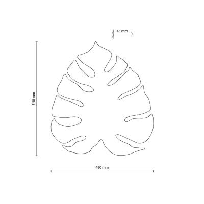 TK Lighting Monstera XL kinkiet 4x6W zielony 6435
