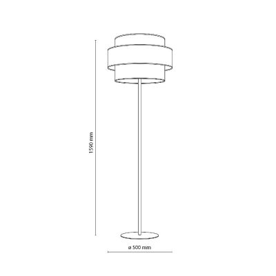 TK Lighting Trio lampa stojąca 1x15 W czarna 6452