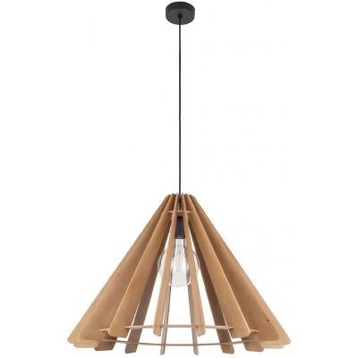 TK Lighting Eris lampa wisząca 1x15 W brązowa 6611