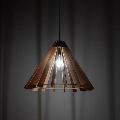 TK Lighting Eris lampa wisząca 1x15 W brązowa 6611