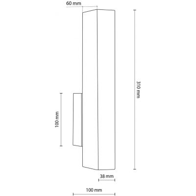 TK Lighting Teo kinkiet 1x36 W drewno 6613