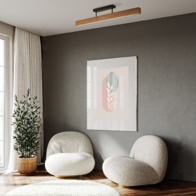 TK Lighting Teo lampa podsufitowa 1x22 W brązowa 6614