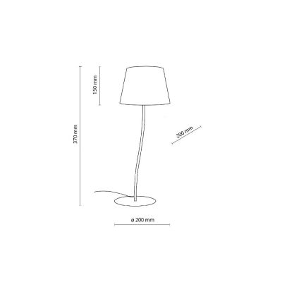 TK Lighting Nicola lampa stołowa 1x15 W pomarańczowa 6640