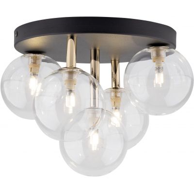 TK Lighting Nilos lampa podsufitowa 5x6 W czarna-złota 758