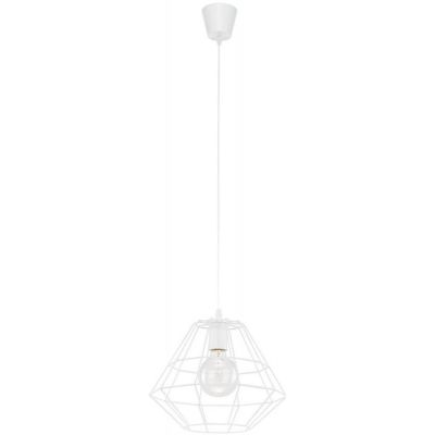 TK Lighting Diamond White lampa wisząca 1x60W biała 847