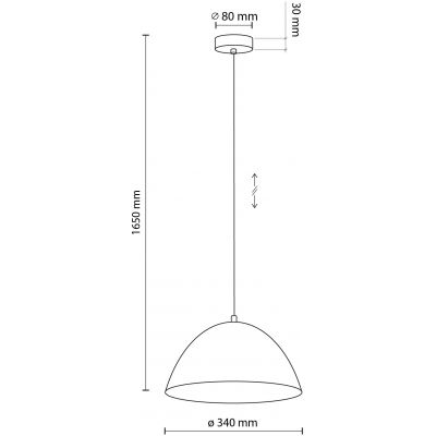TK Lighting Faro lampa wisząca 1x15W miętowy 861