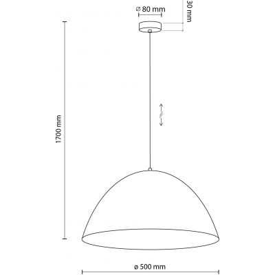 TK Lighting Faro lampa wisząca 1x15W miętowy 974