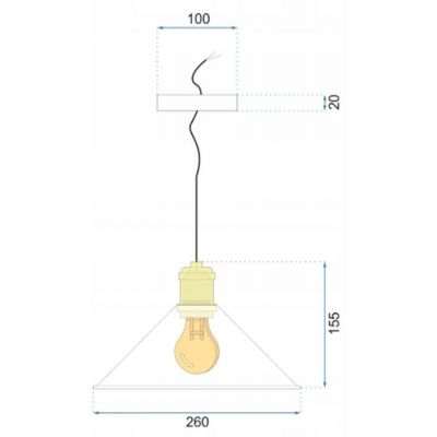 TooLight Porto lampa wisząca 1x60W biała OSW-00205