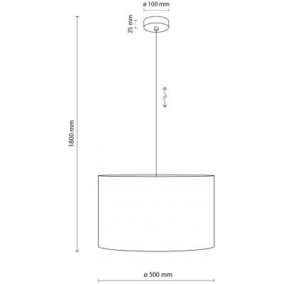 TK Lighting Glorii lampa wisząca 1x15 W czarna 10086