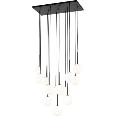 TK Lighting Martin lampa wisząca 13x6 W biała-czarna 10079