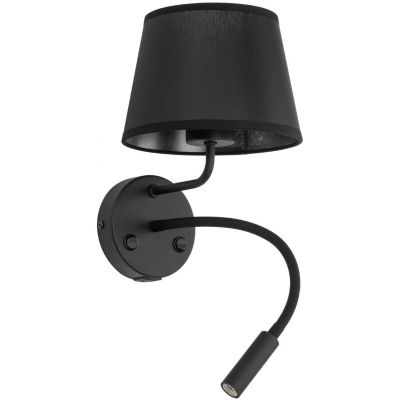 TK Lighting Maja kinkiet 1x15 W / 1x8 W czarny 10203