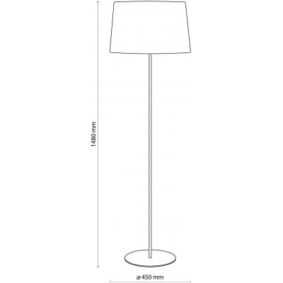 TK Lighting Maja lampa stojąca 1x15W czarna/biała 5547