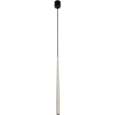 TK Lighting Piano lampa wisząca 1x8 W czarna-złota 10116