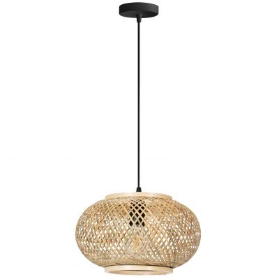 TooLight Boho lampa wisząca 1x60 W drewno OSW-01410
