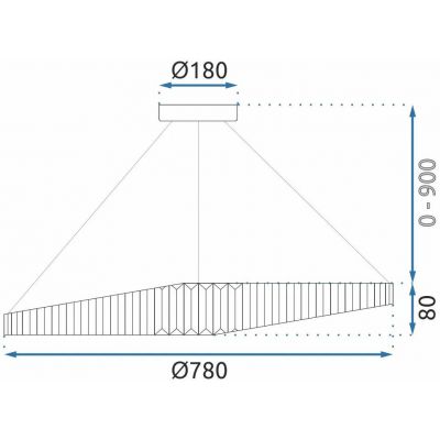 TooLight Kryształ lampa wisząca 1x60 W złota OSW-04551